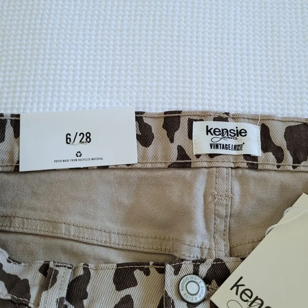 Kensie Jeans👖 Vintage Luxe Leopard🐆 Print Mini Skirt - NWT - Picture 9 of 16